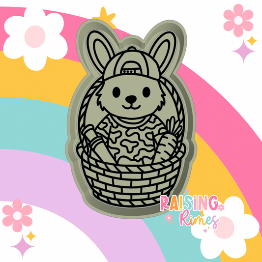 Bunny Hunter Basket Silicone Mold