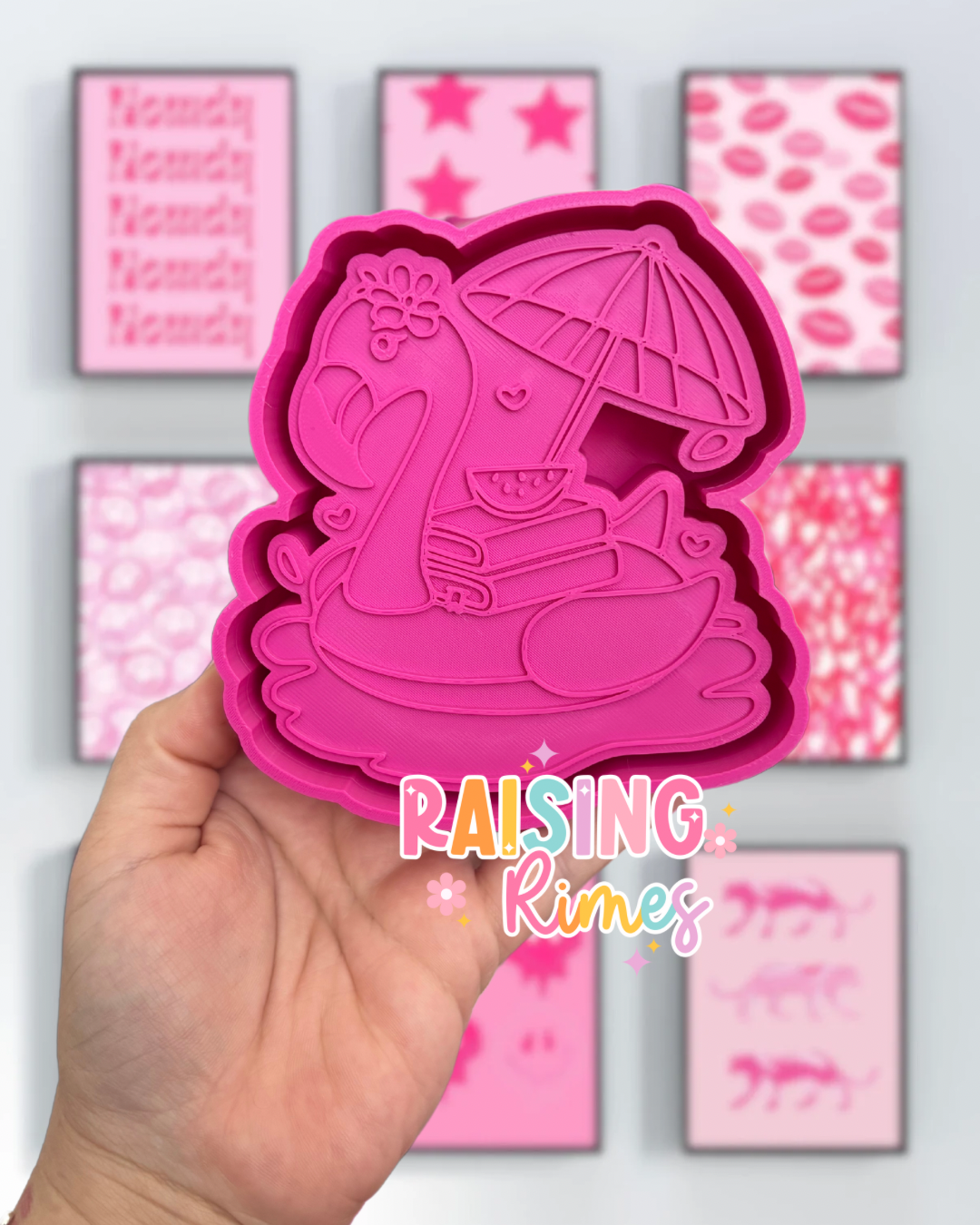 Flamingo Book Float Silicone Mold
