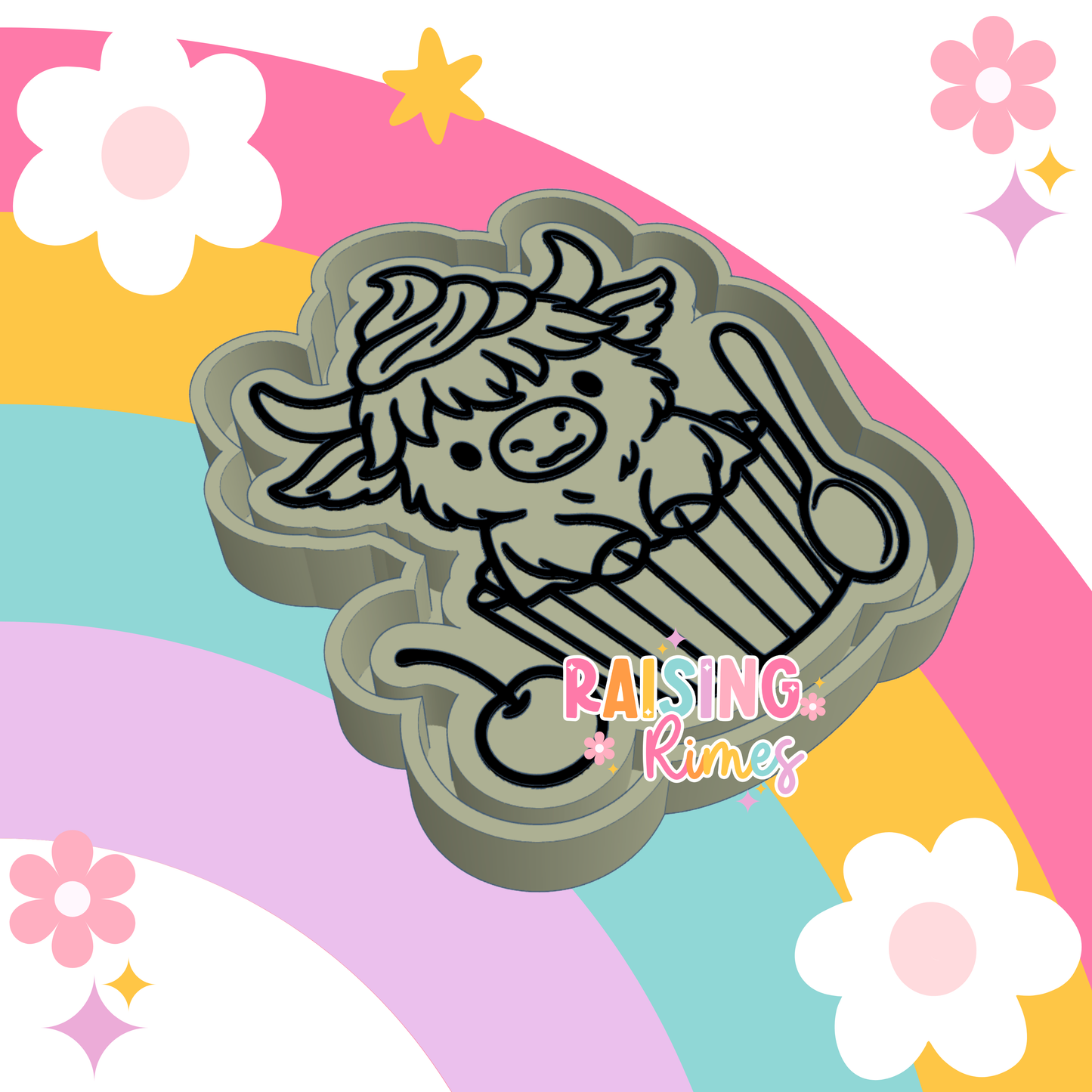 Cupcake Cow Silicone Mold