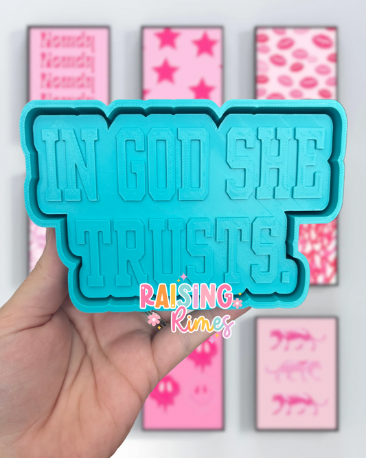 In God She Trusts Silicone Mold