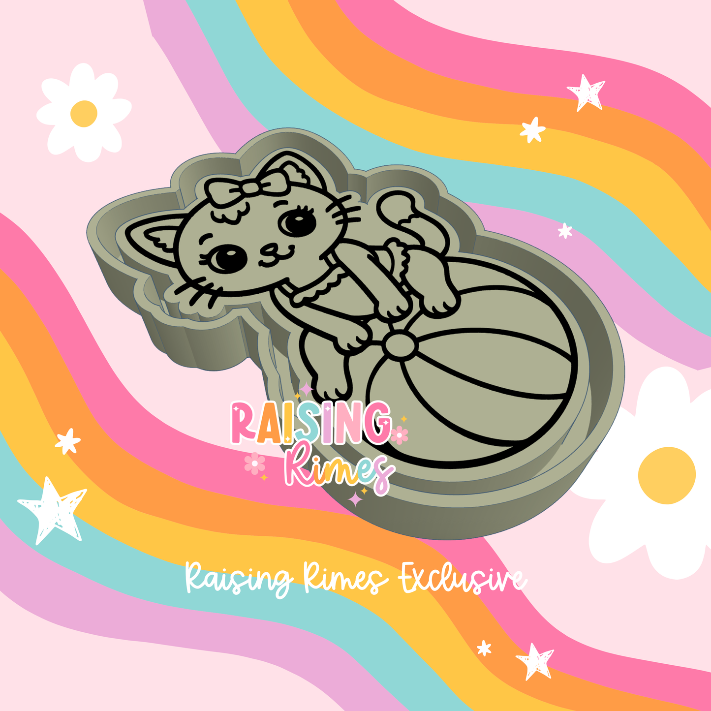 Beach Ball Kitty Silicone Mold