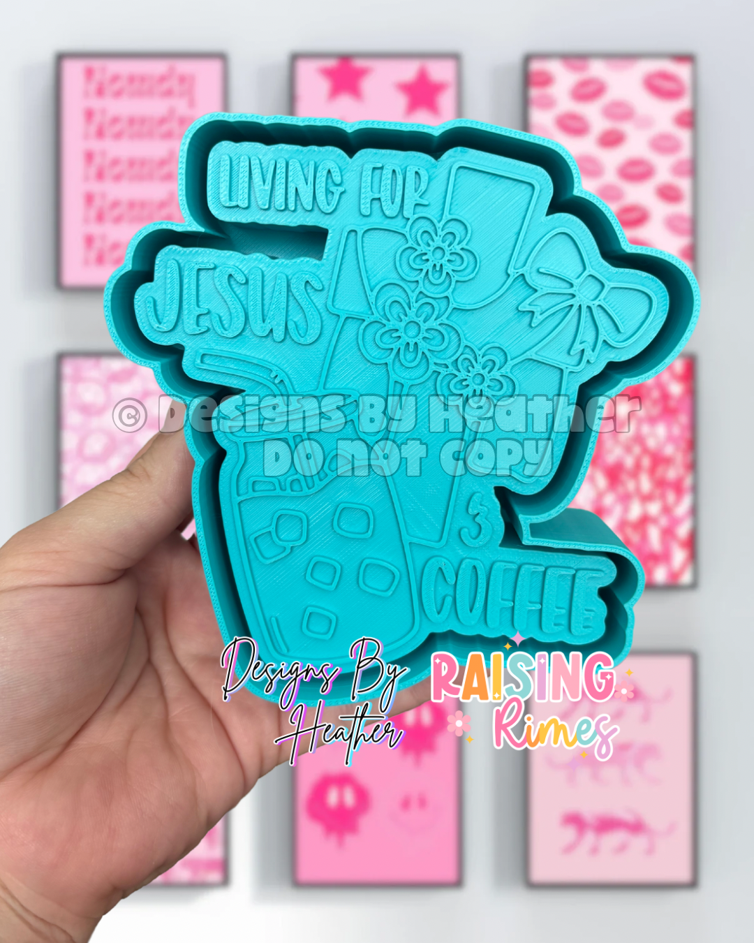Living For Jesus & Coffee Silicone Mold