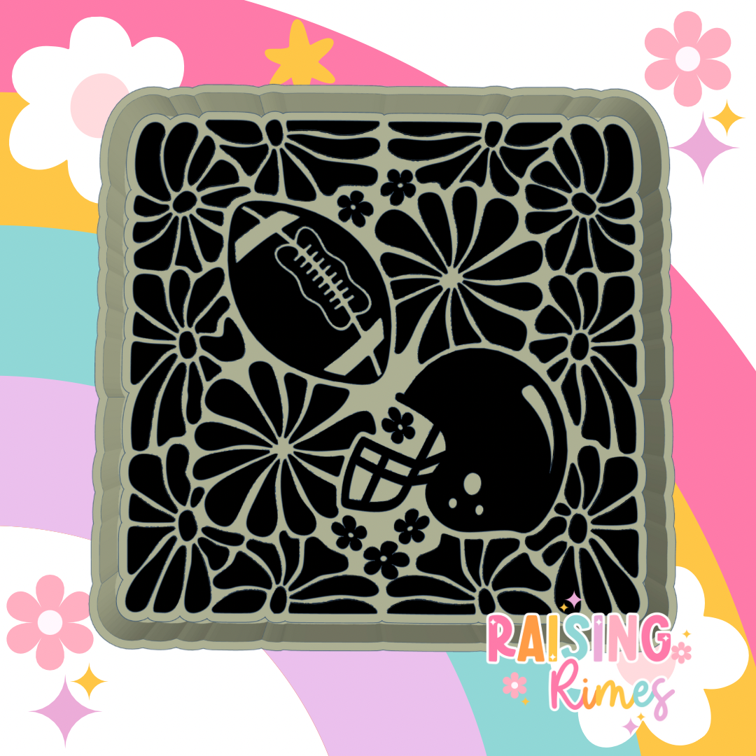 Abstract Football Silicone Mold