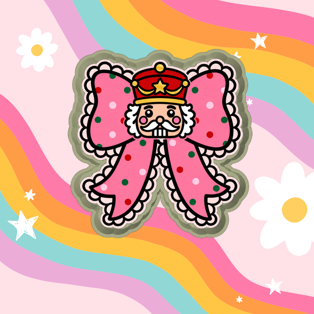 Nutcracker Polka Dot Bow Silicone Mold