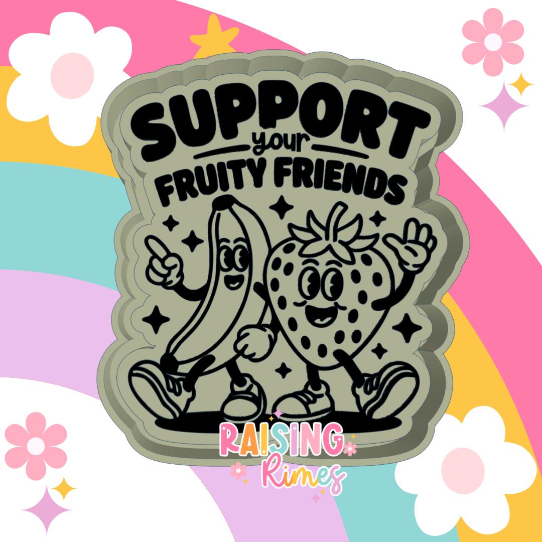 Support Your Fruity Friends Silicone Mold