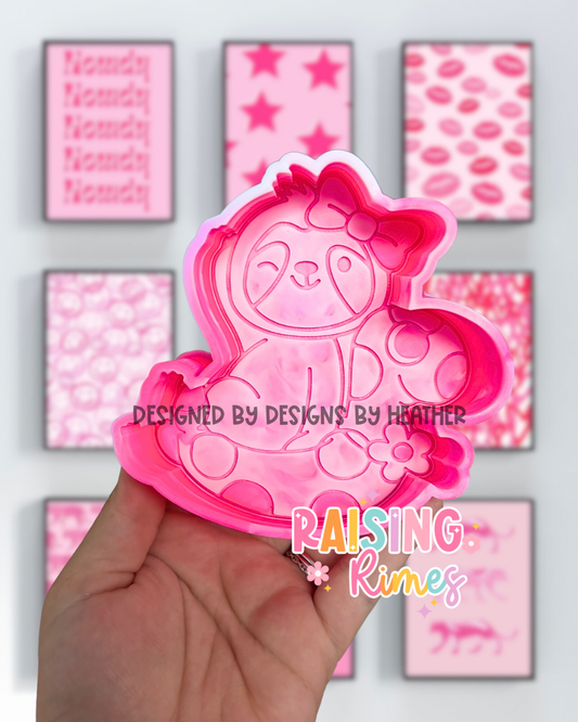 Sloth on Floatie Silicone Mold