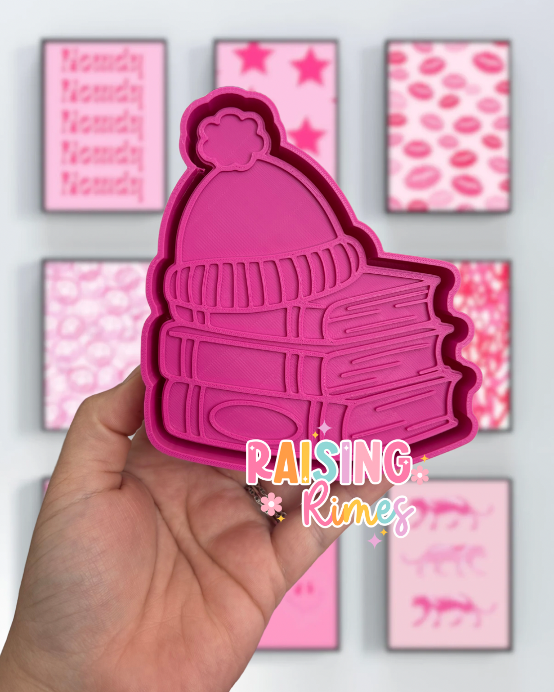 Beanie on Books Silicone Mold
