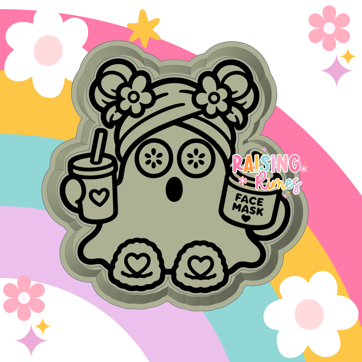 Spa Space Bun Ghost Silicone Mold