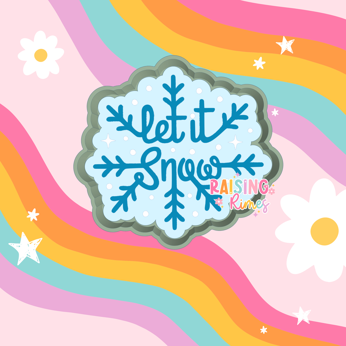 Let It Snow Silicone Mold
