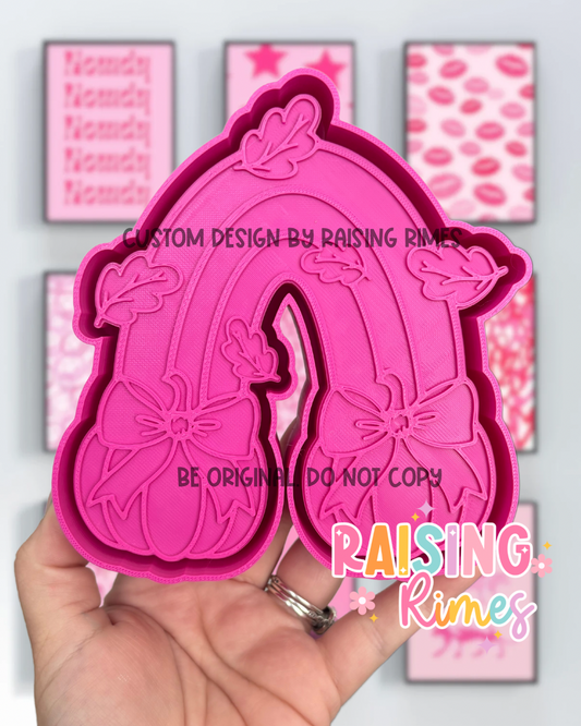 Fall Leaves & Pumpkin Rainbow Silicone Mold