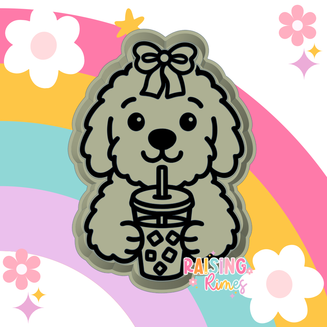Pup w/ Iced Coffee Silicone Mold