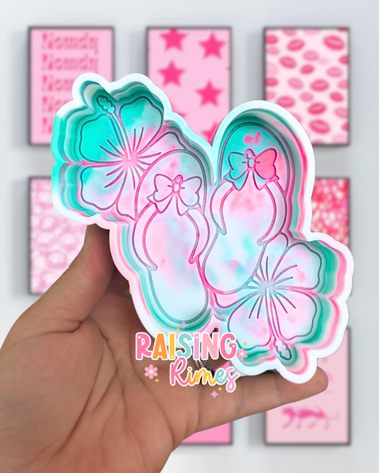 Bow Flip Flops Silicone Mold