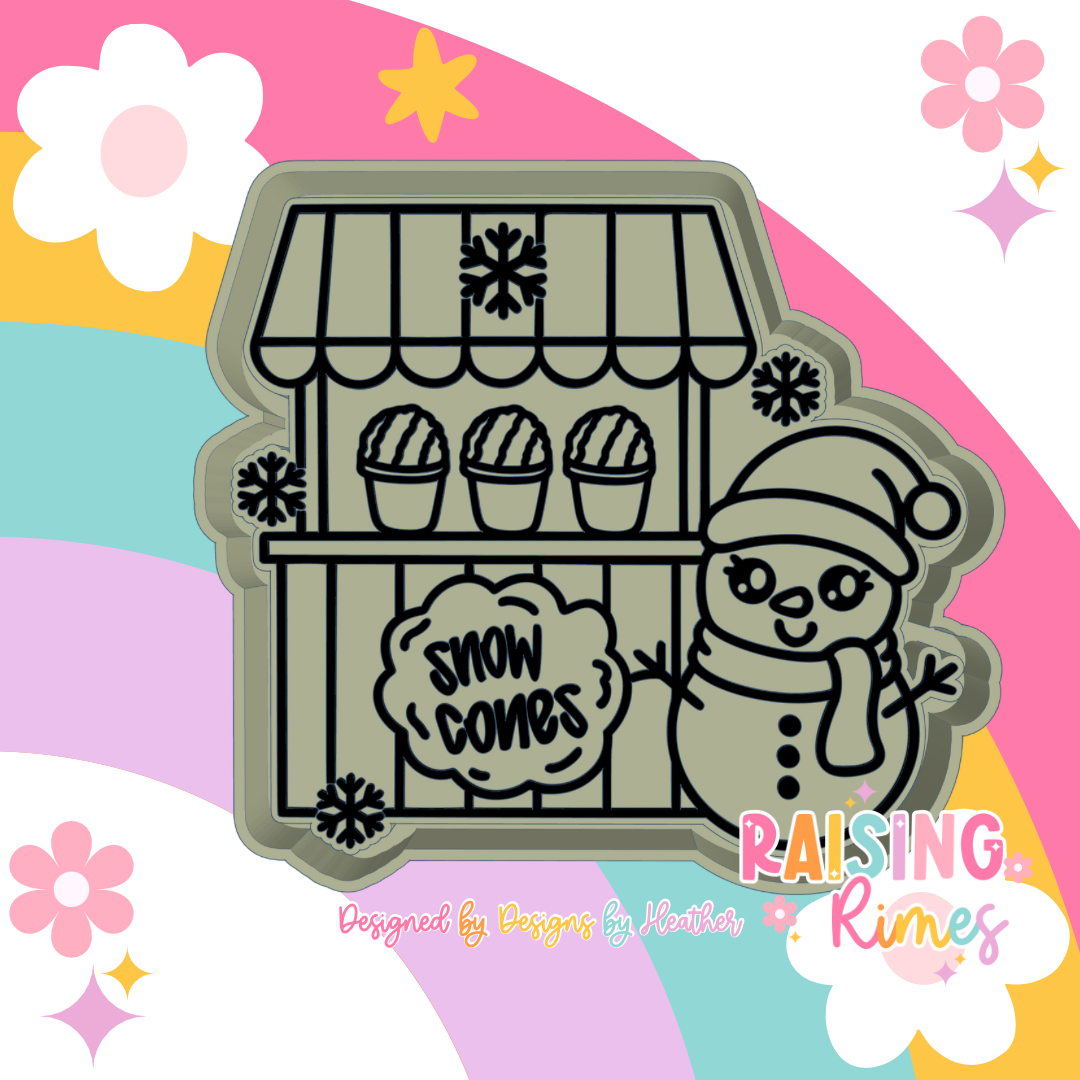 Snow Cone Stand Silicone Mold