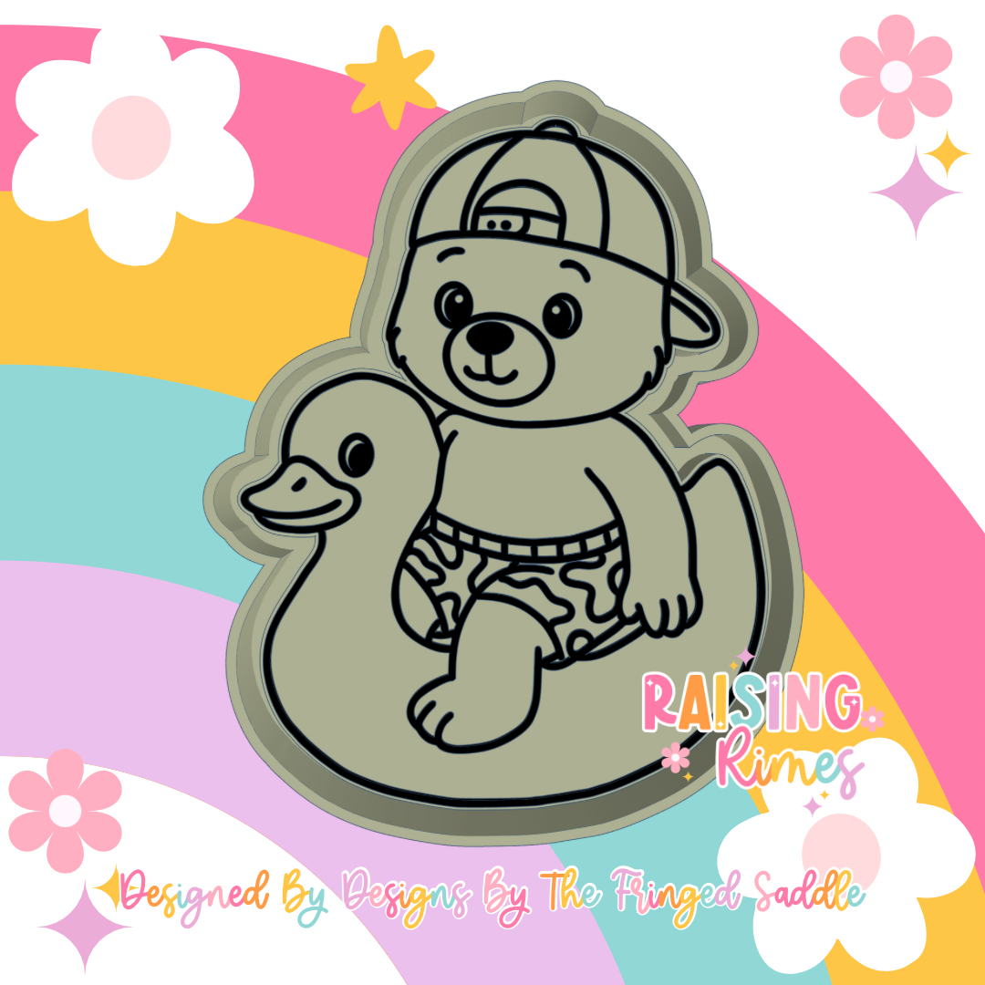 Bear w/ Camo Trunks Silicone Mold