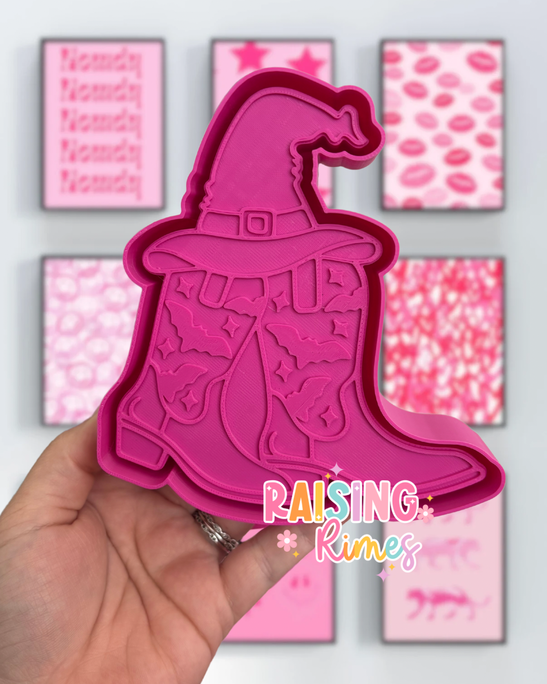 Bat & Witch Hat Boots Silicone Mold