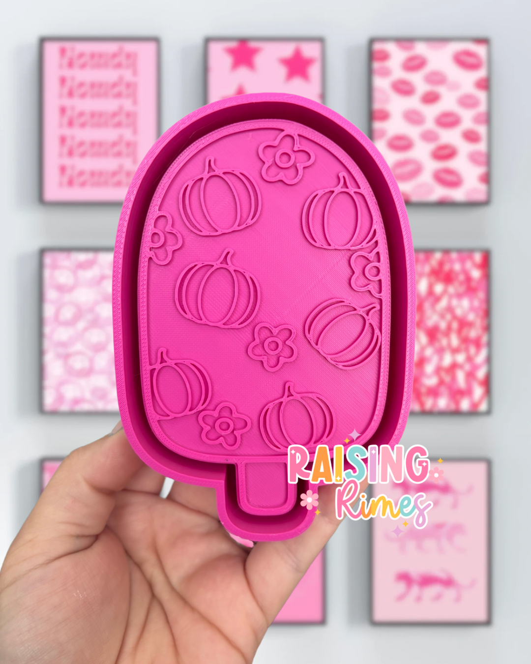 Floral Pumpkin Popsicle Silicone Mold