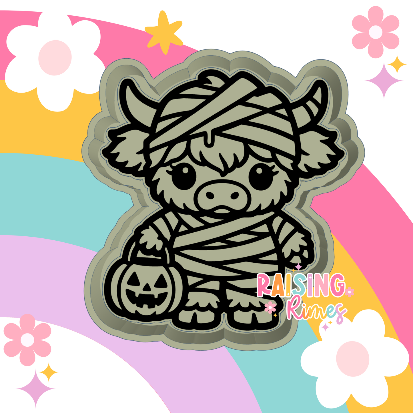 Mummy Highland Cow Silicone Mold