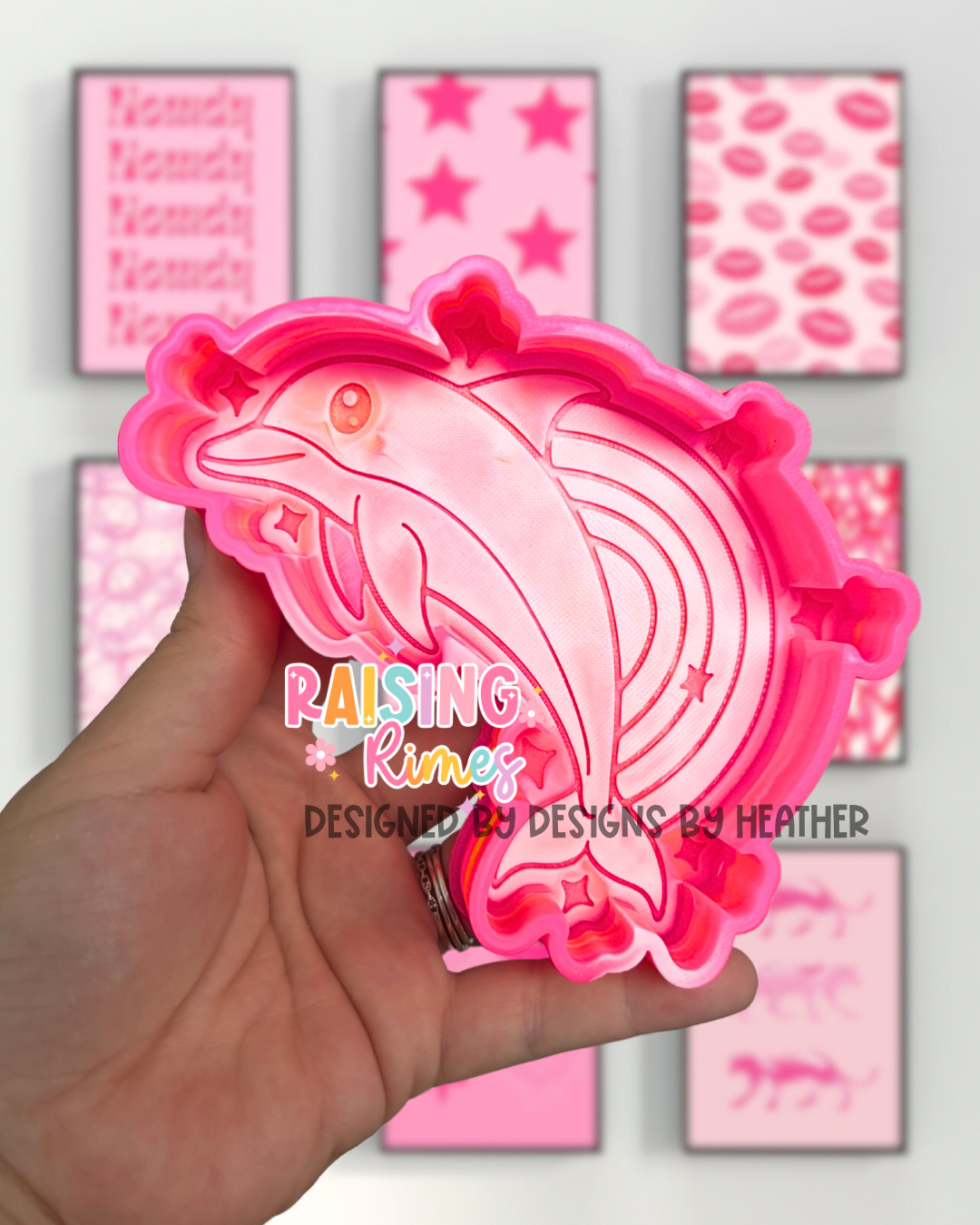 Rainbow Dolphin Silicone Mold