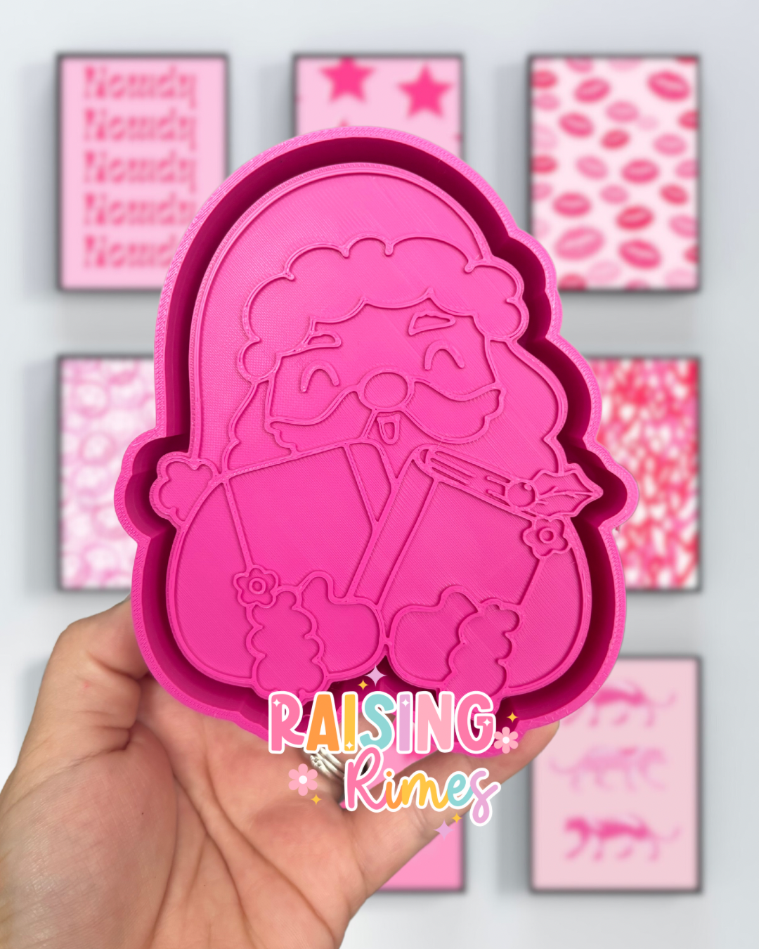 Bookish Santa Silicone Mold
