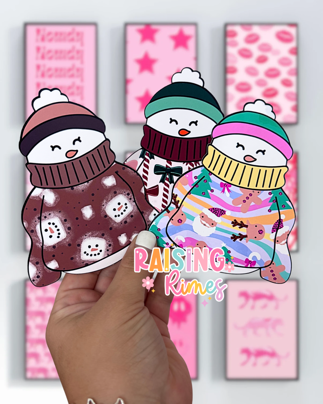 Snow Girl in Sweater Cardstock Grab Bag