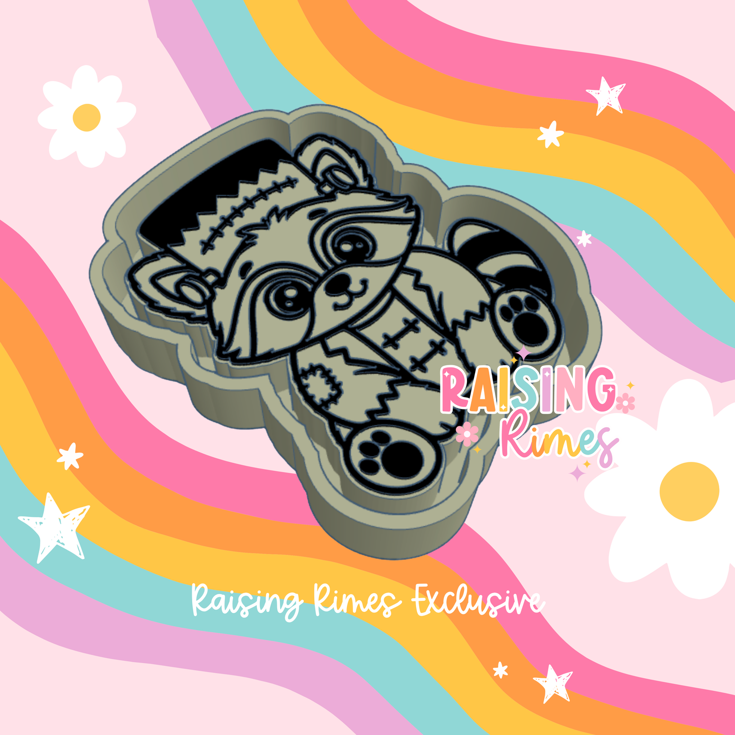 Frankenstein Raccoon Silicone Mold