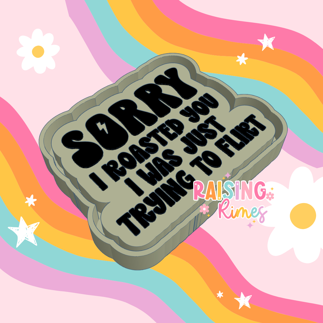 Sorry I Roasted You Quote Silicone Mold