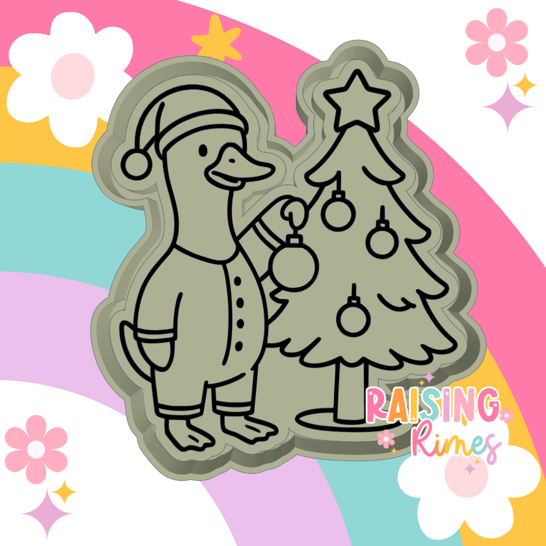 Christmas Goose Silicone Mold