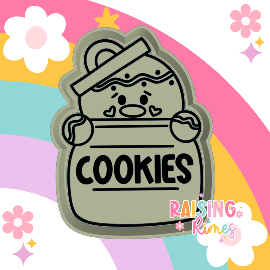 Gingerbread In Cookie Jar Silicone Mold