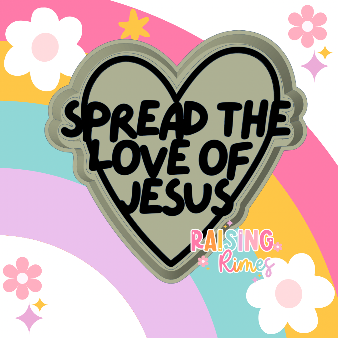 Spread the Love of Jesus Silicone Mold