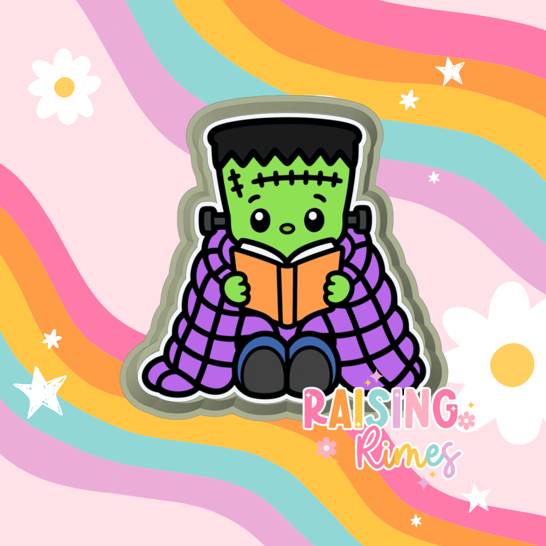 Cozy Reading Frankenstein Silicone Mold
