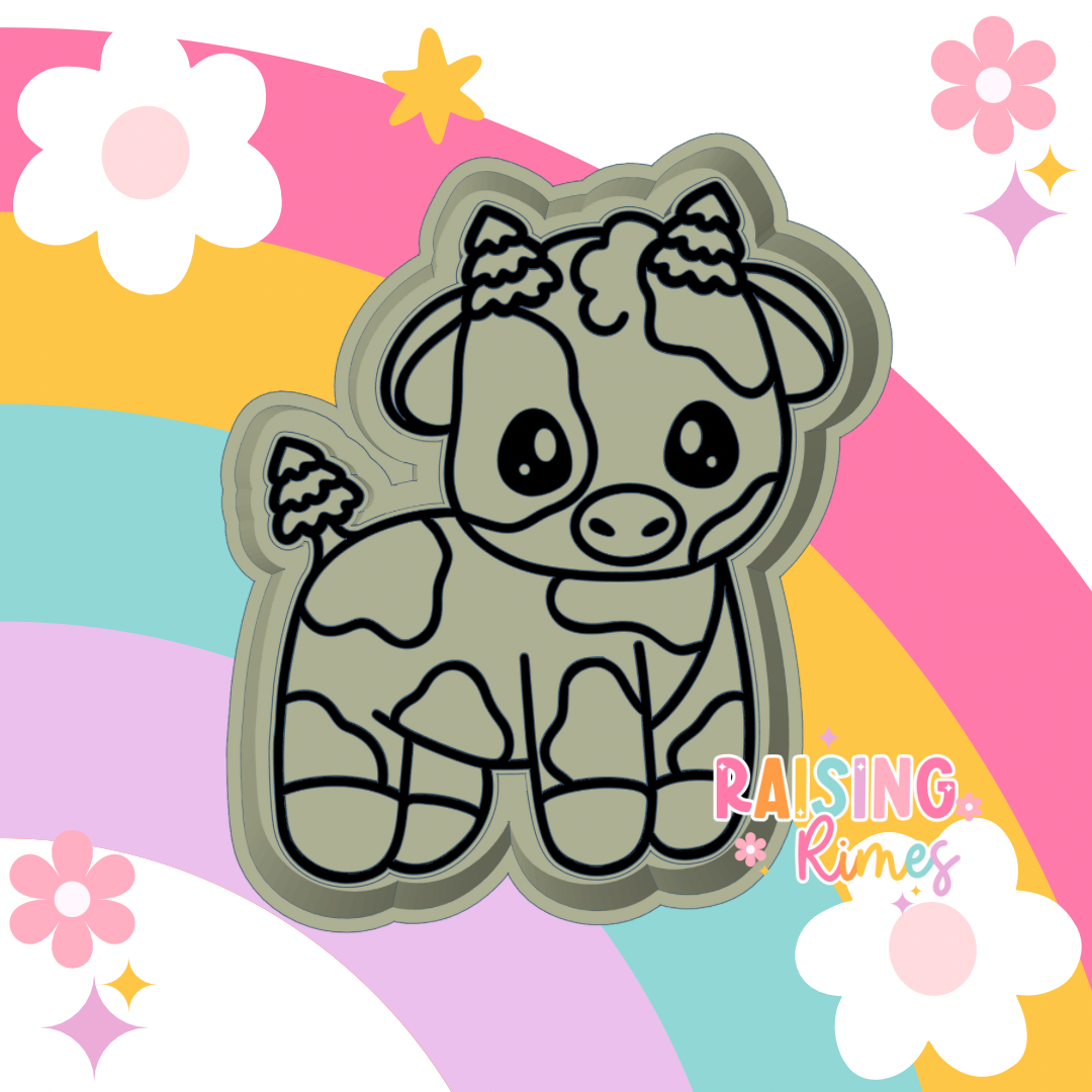 Tree Cow 2 Silicone Mold