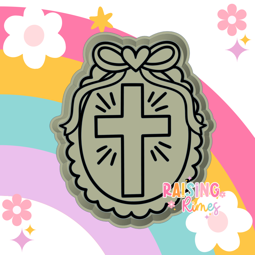 Radiant Cross Frame Silicone Mold