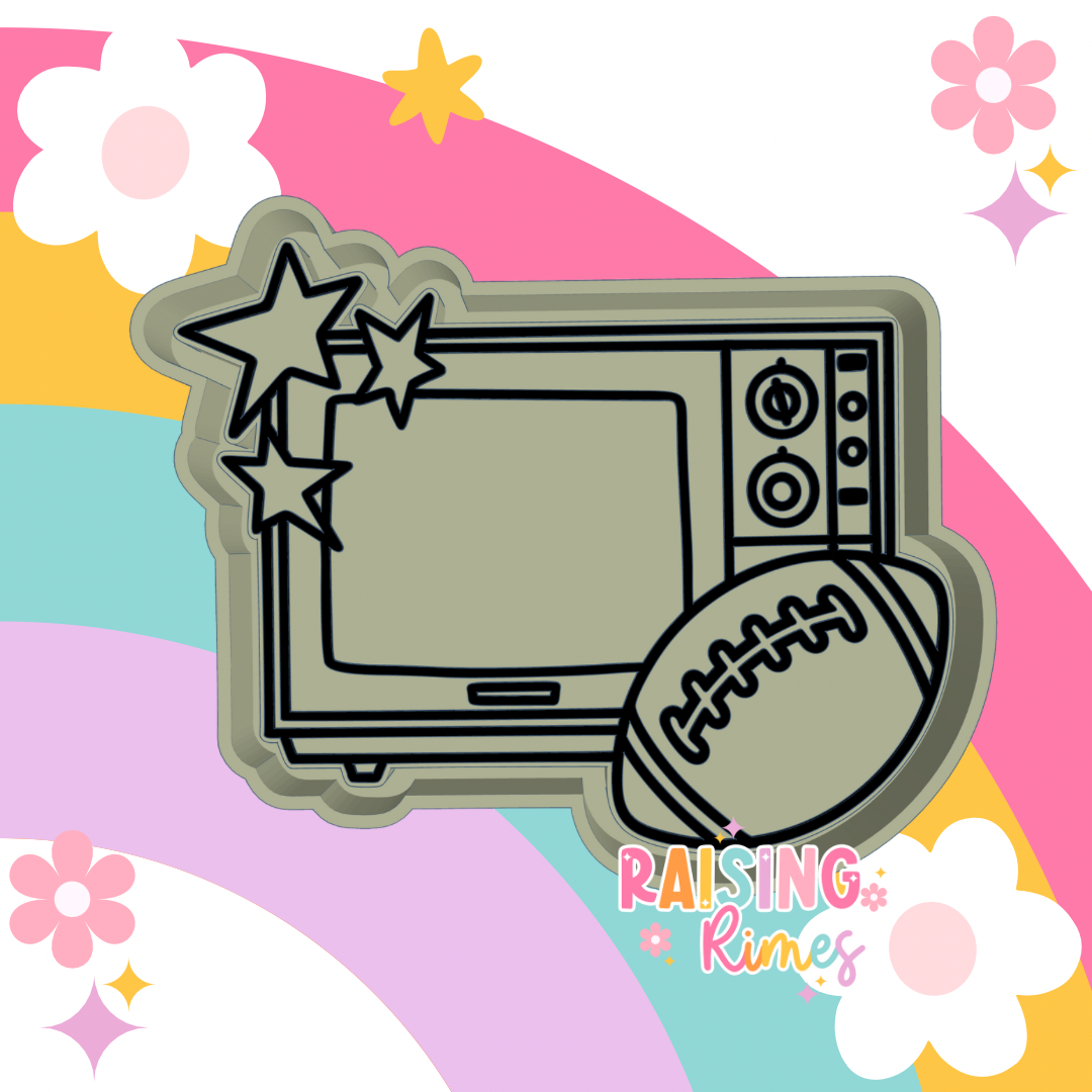 Football TV Silicone Mold