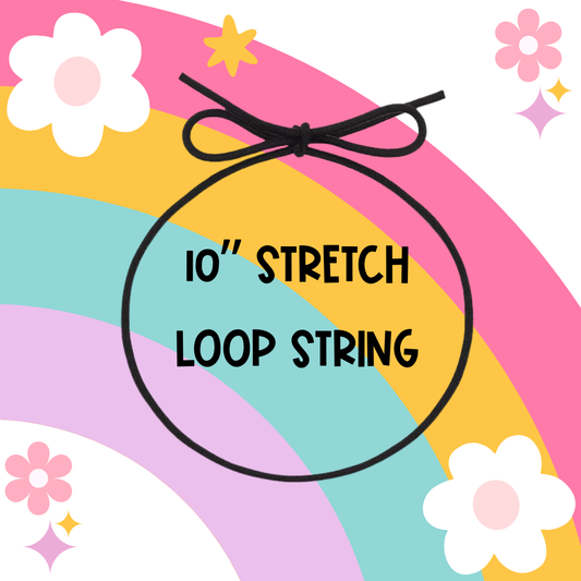 10” Black Stretch Loop String