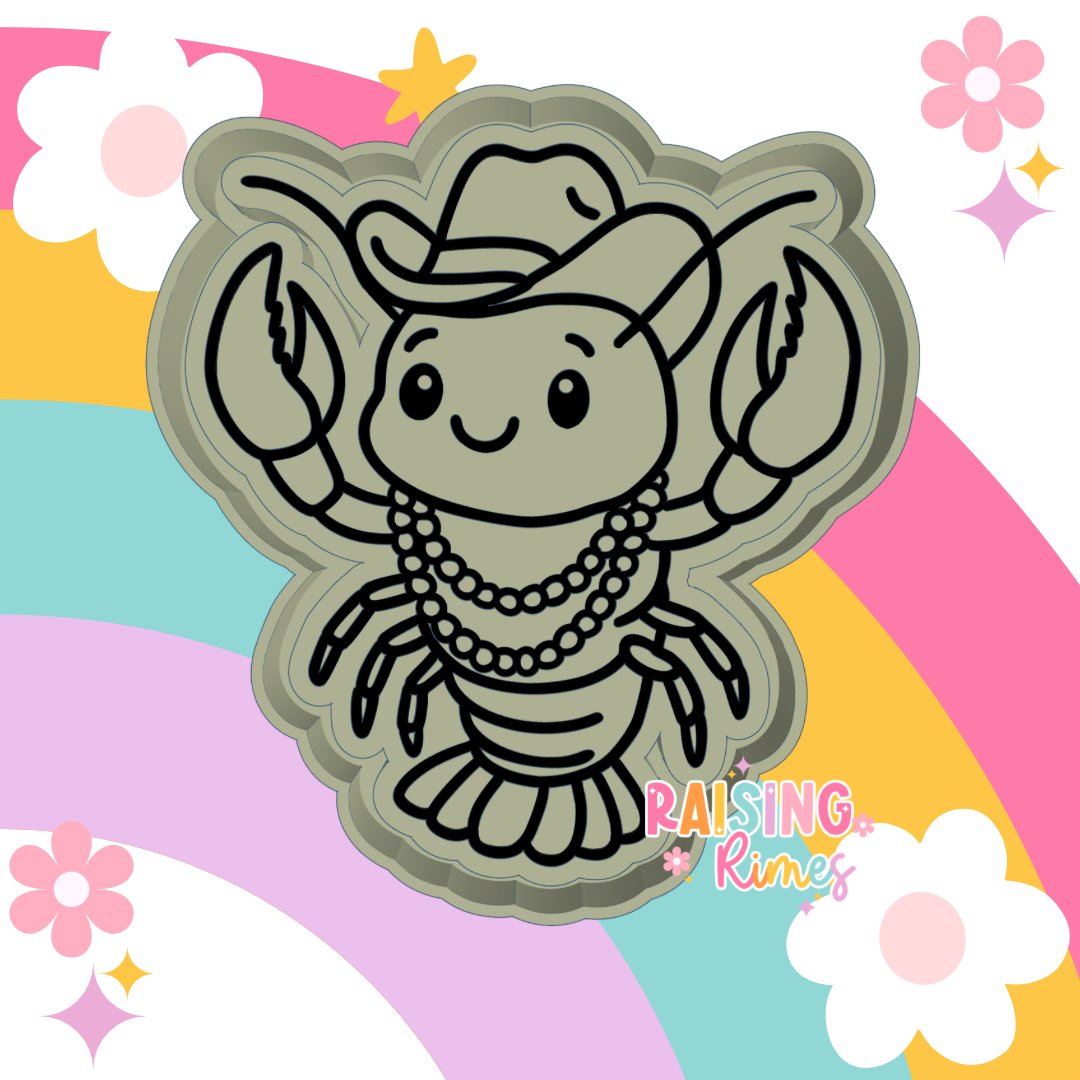 Mardi Gras Crawfish Silicone Mold