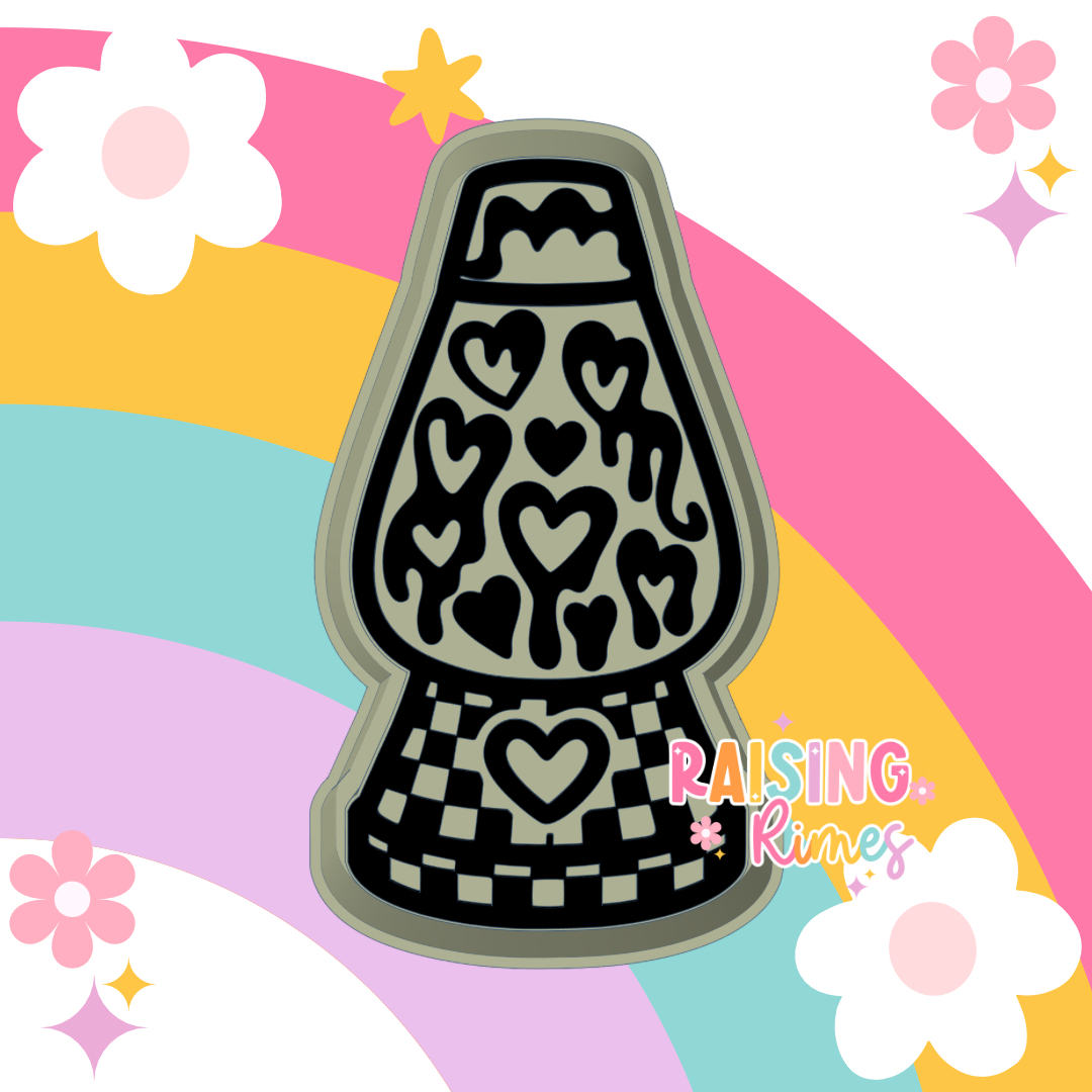 Heart Lava Lamp Silicone Mold