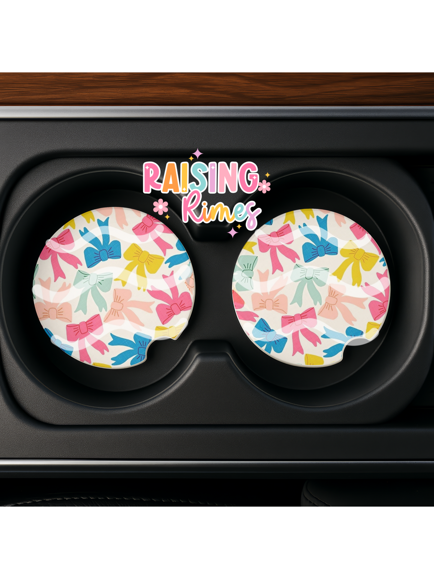 Colorful Bows Coaster Set