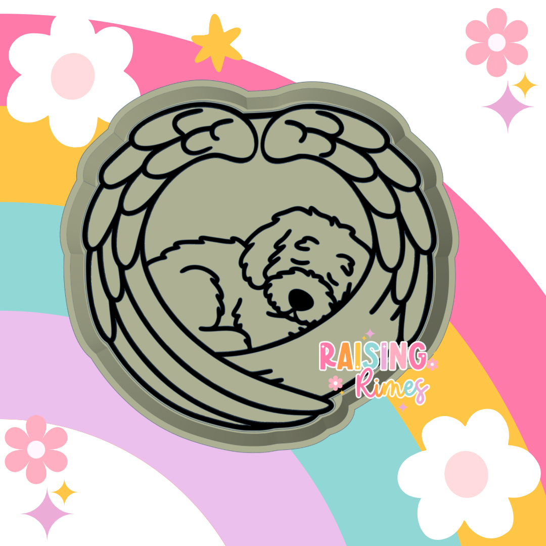 Wrapped In Wings Dog Silicone Mold