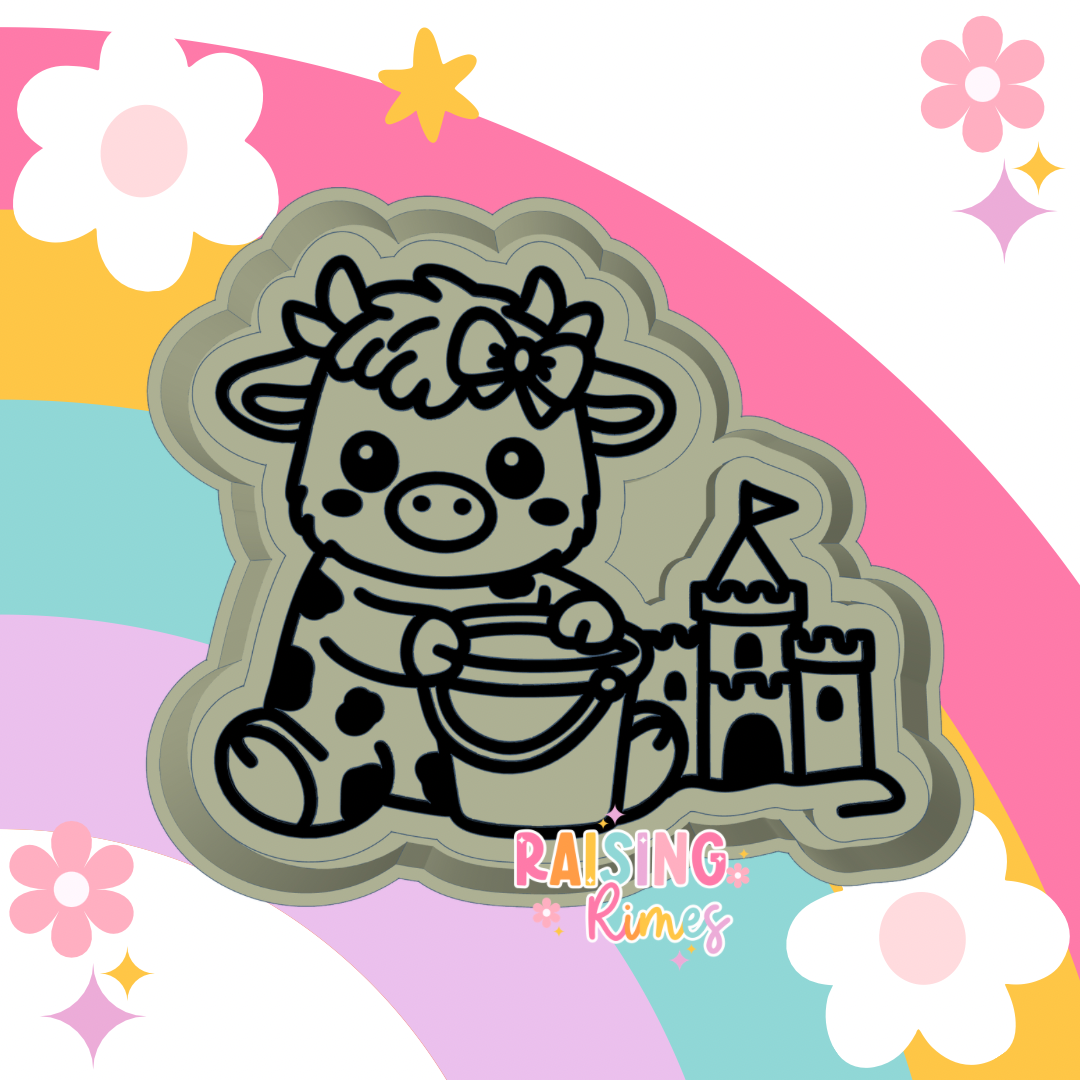 Sandcastle Cow Silicone Mold
