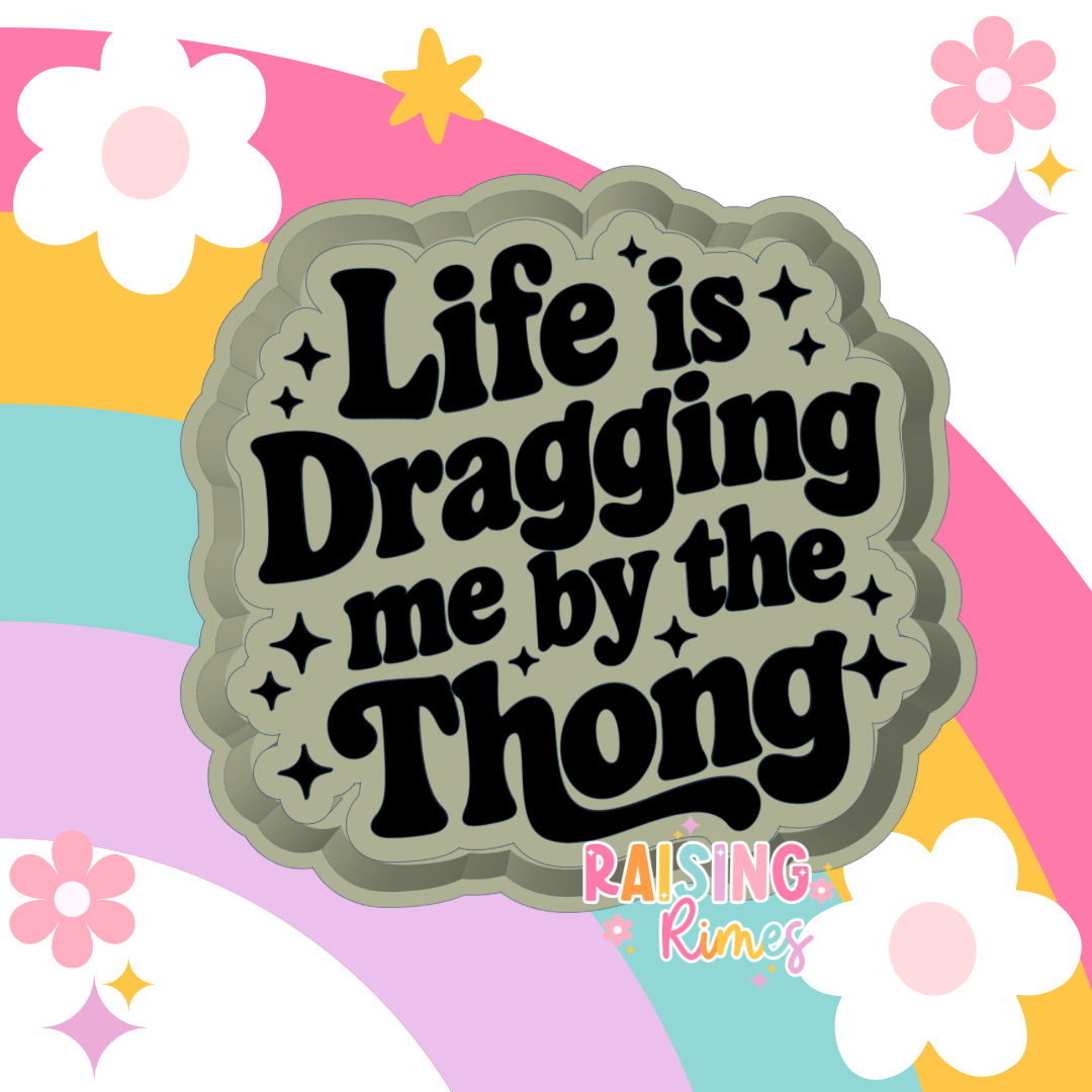 Life Is Dragging Me Silicone Mold