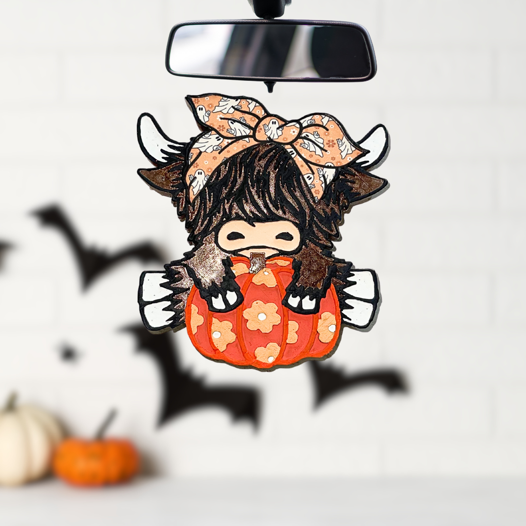 Wholesale - Floral Pumpkin Cow