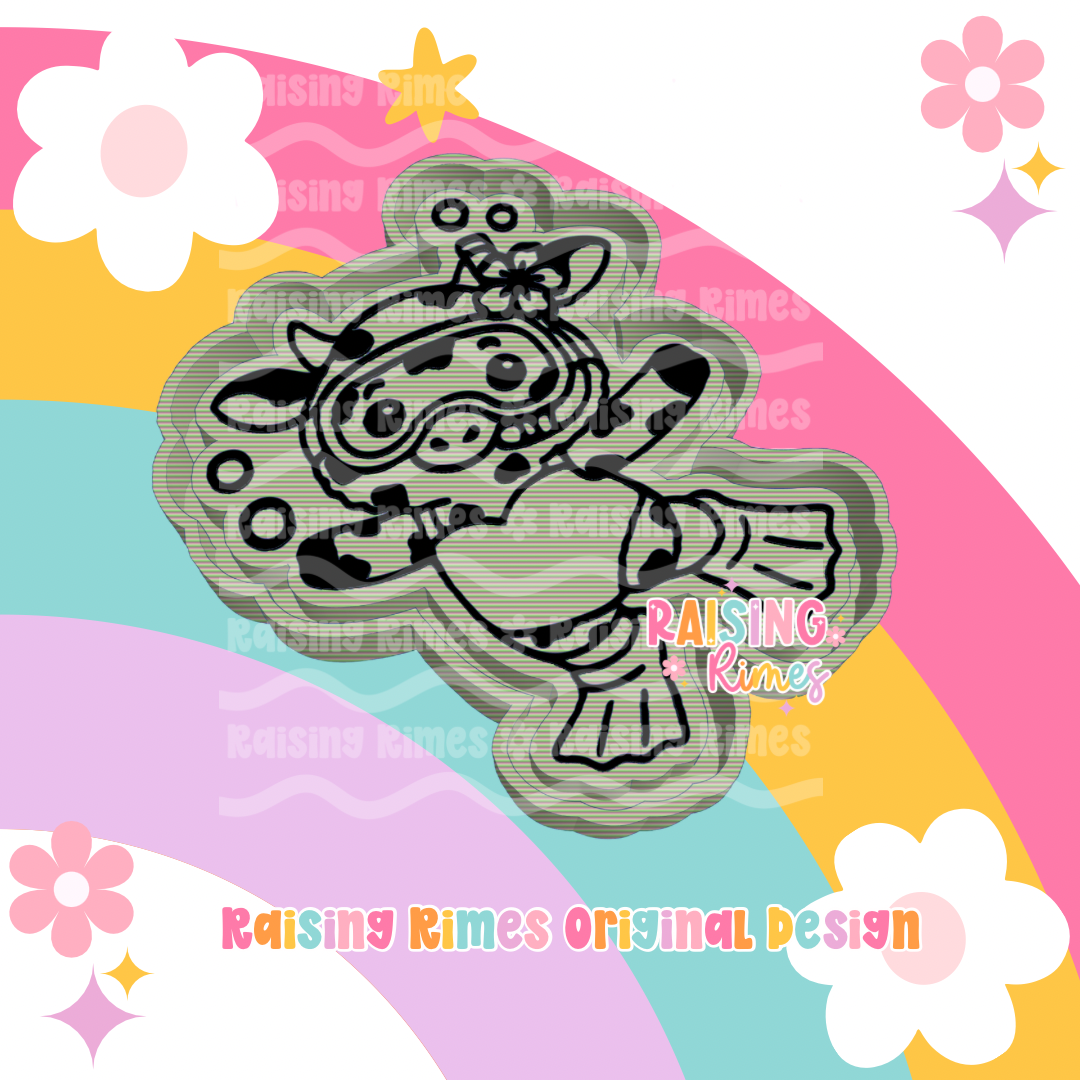 Snorkeling Cow Silicone Mold