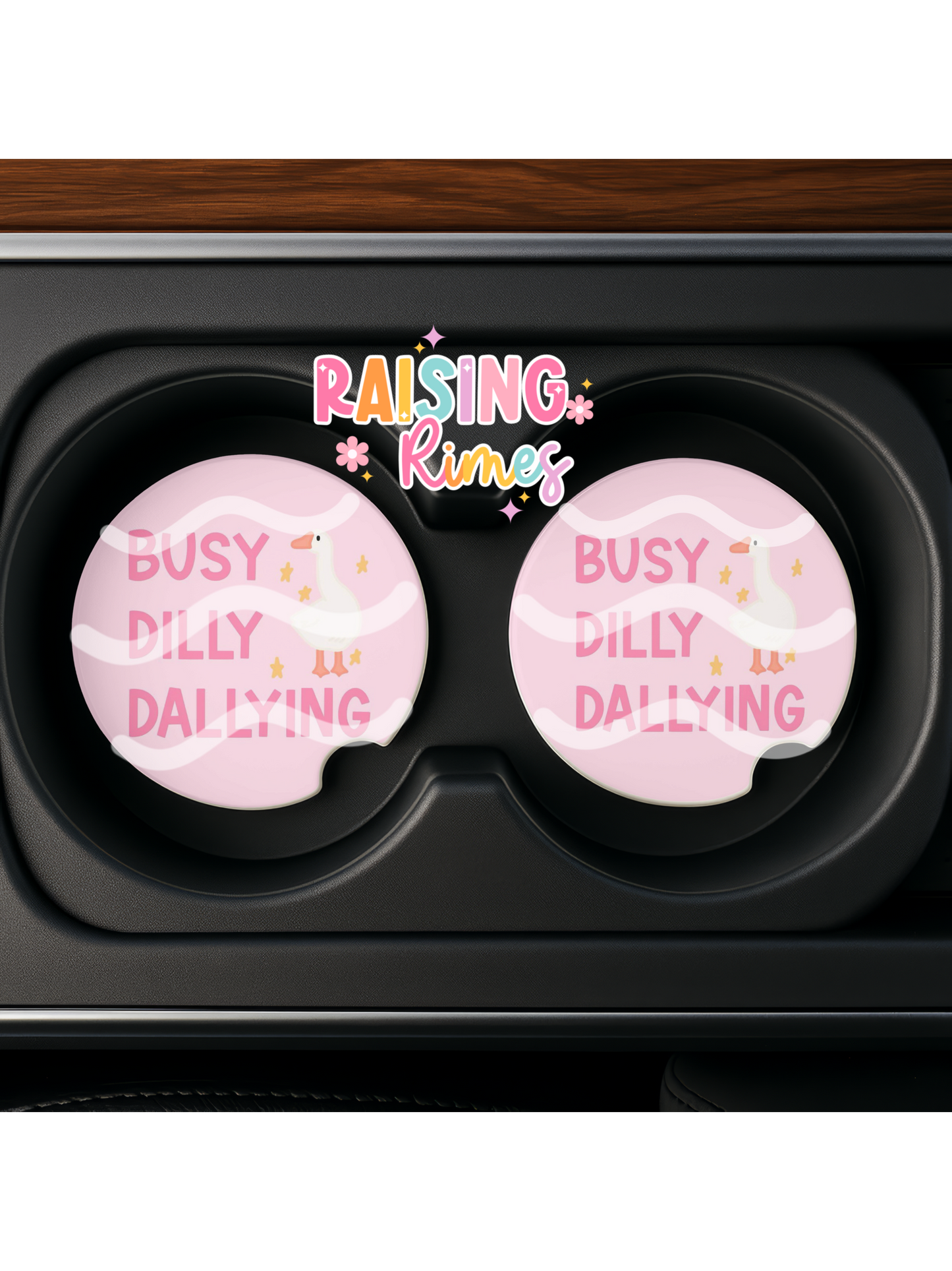 Busy Dilly Dallying Goose Coaster Set