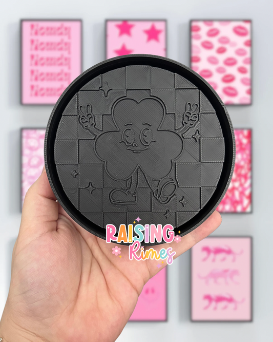 Checkered Shamrock Silicone Mold