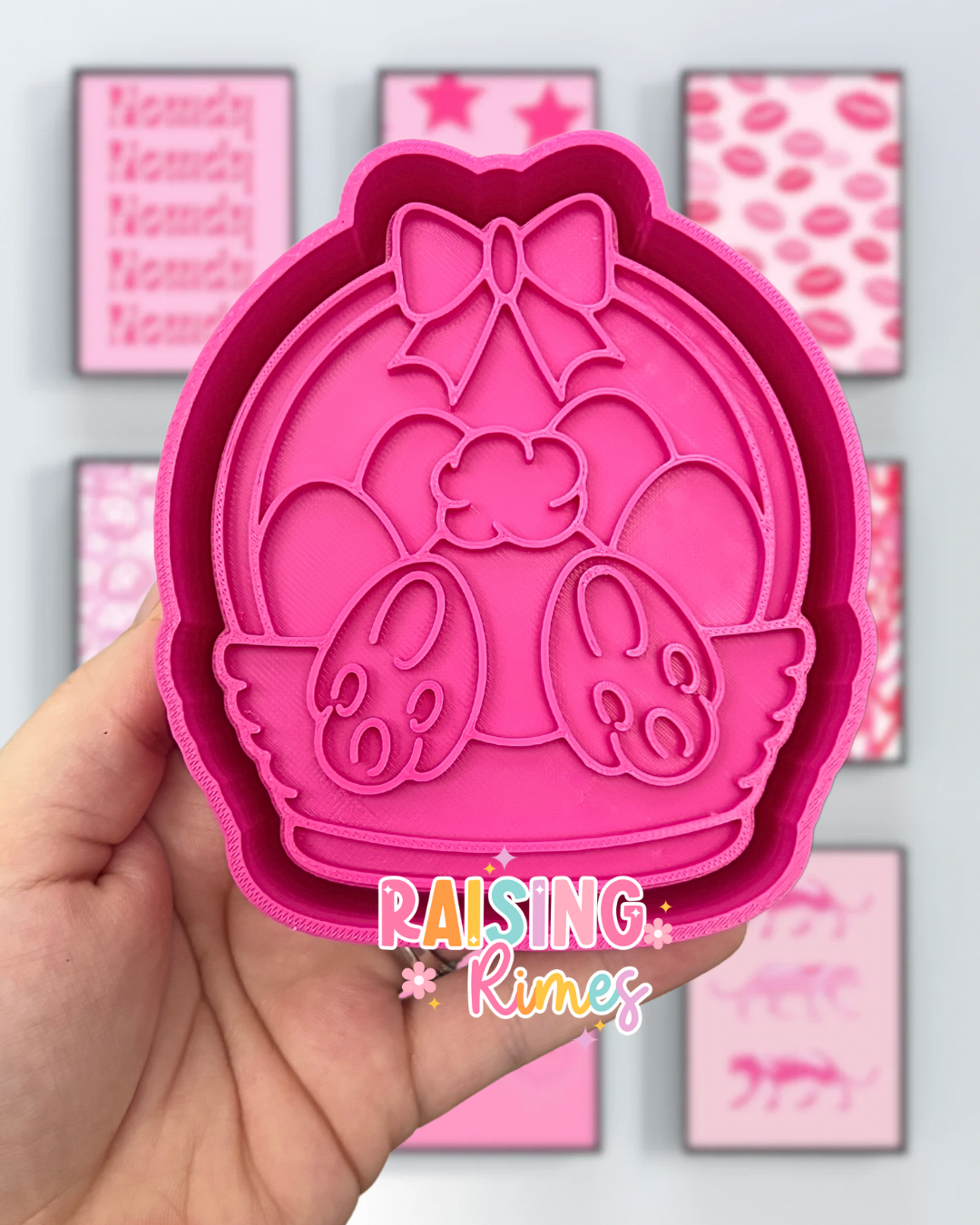 Bunny In Basket Silicone Mold