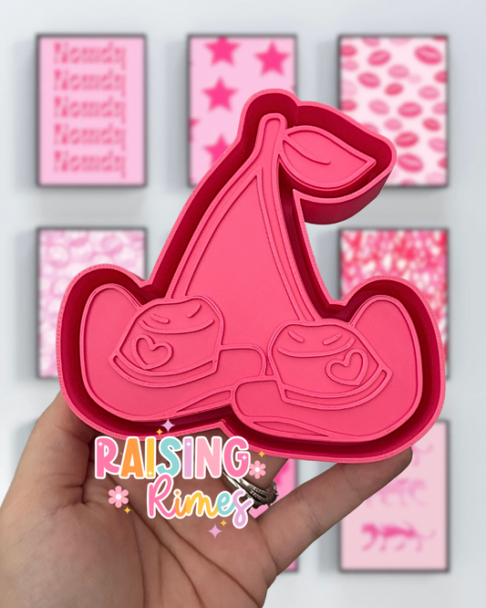 Cowboy Hat Cherries Silicone Mold