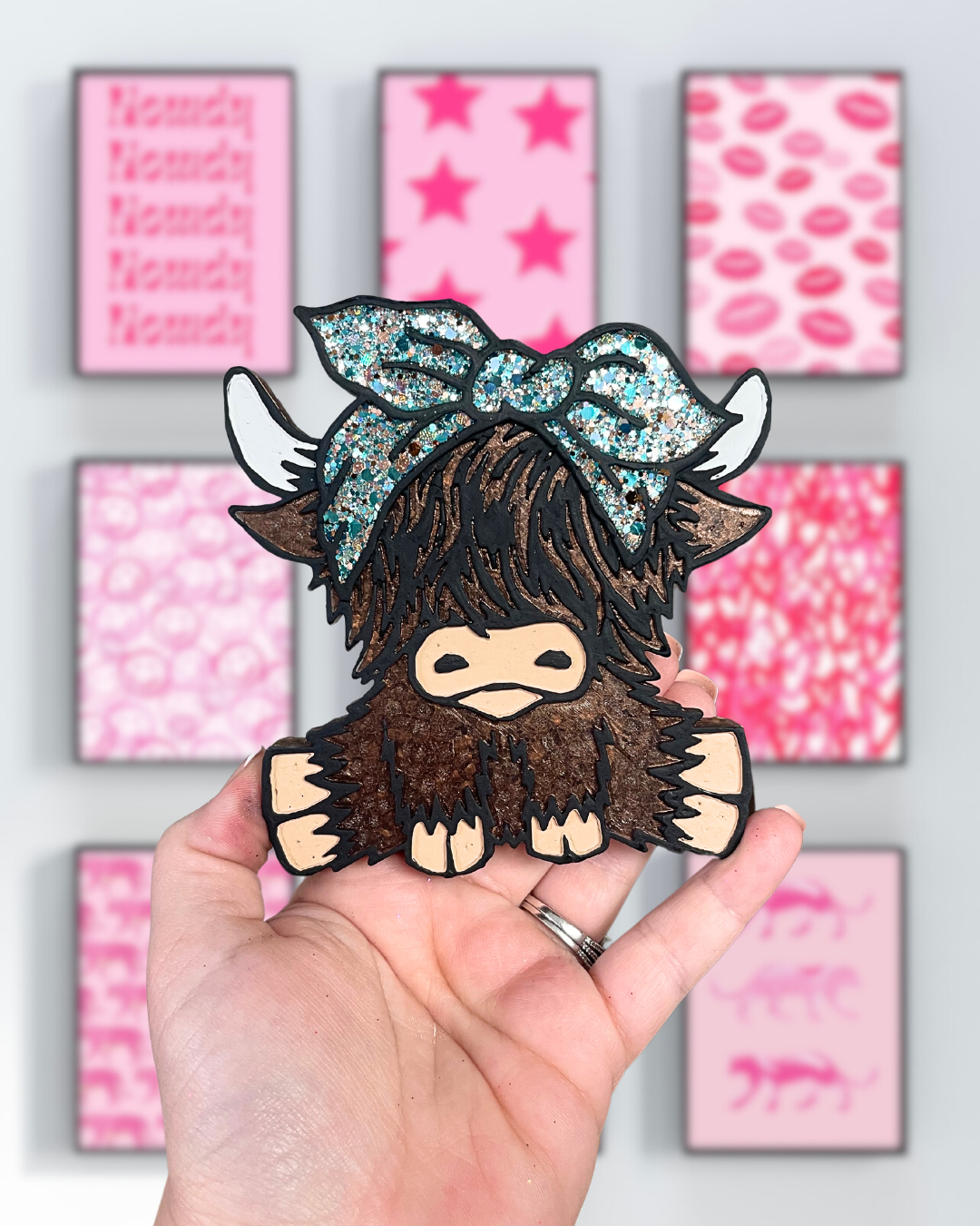 Wholesale - Headband Highland Cow