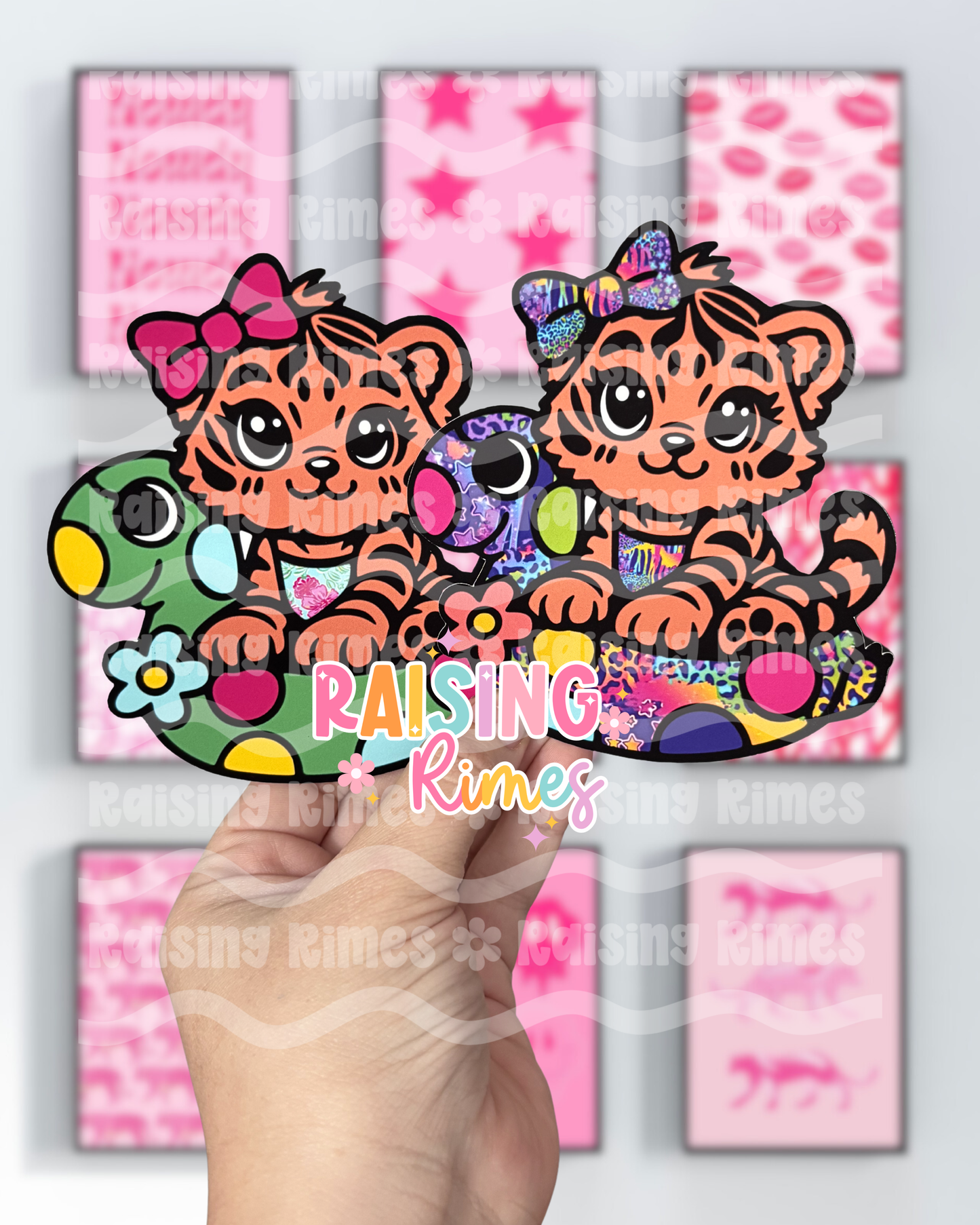 Tilly the Tiger on a Floatie Cardstock Grab Bag