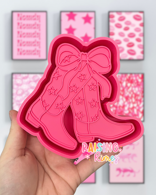 Stars & Bow Boots Silicone Mold
