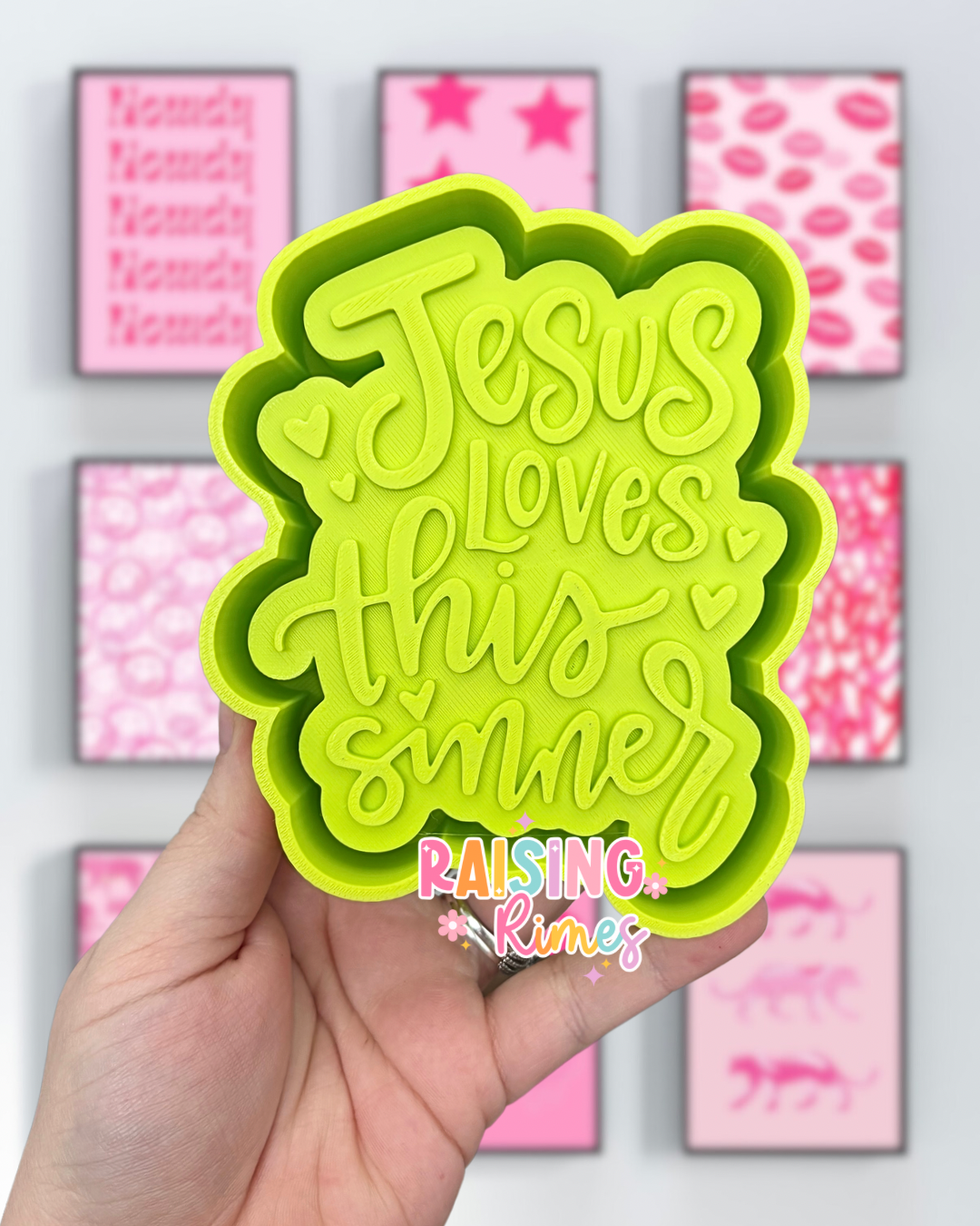 Jesus Loves This Sinner Silicone Mold